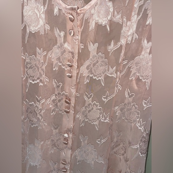 LANE BRYANT Intimates Sheer Peach Night Shirt Size 14/16 - Picture 3 of 4